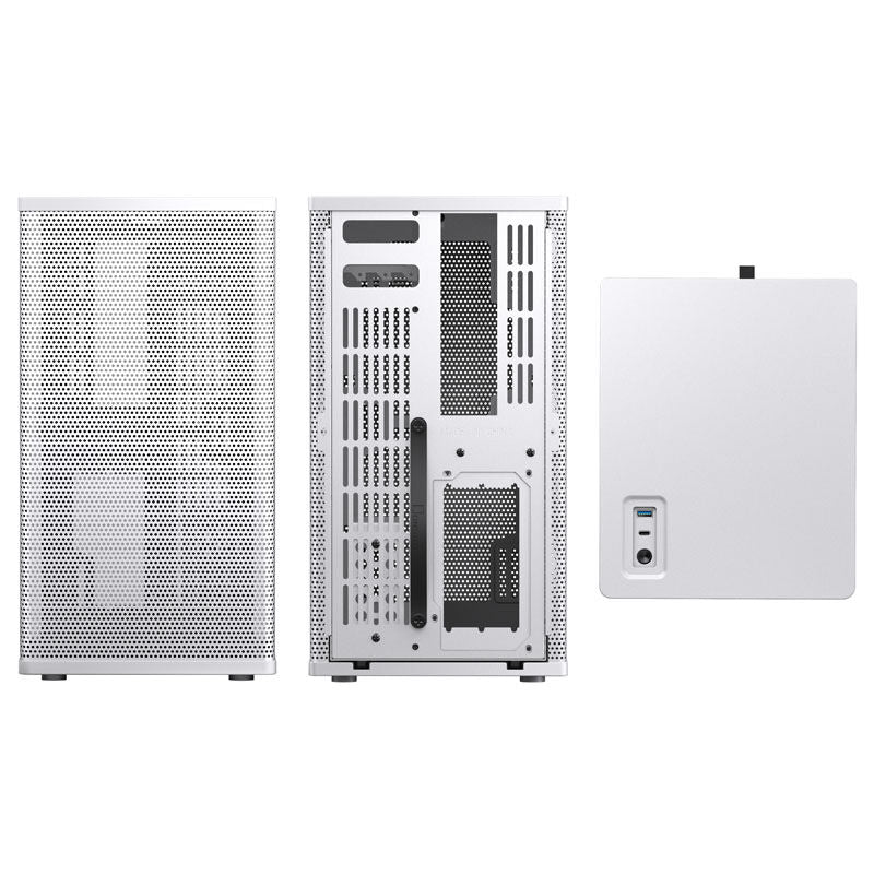 Jonsbo VR3 Mini-ITX kabinett PCIe 4.0 hvit montert system