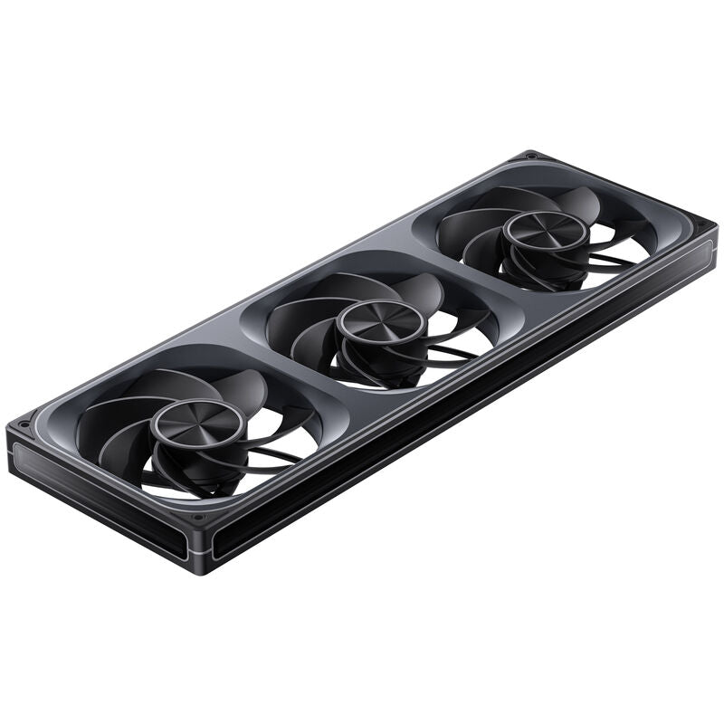 Jonsbo ZA-420BR PWM vifte 3x 140 mm reverse ARGB svart montert i PC-kabinett