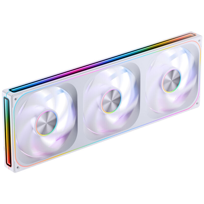 Jonsbo ZA-420W PWM vifte 3x 140 mm ARGB hvit forfra
