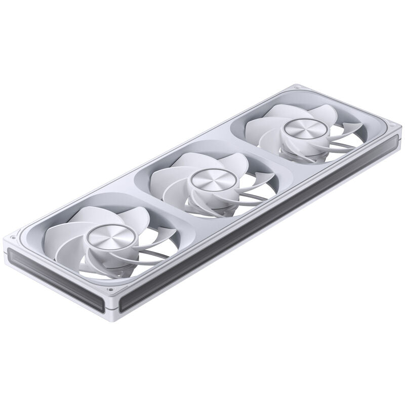 Montert Jonsbo ZA-420WR PWM vifte 3x 140 mm ARGB reverse hvit i PC-kabinett