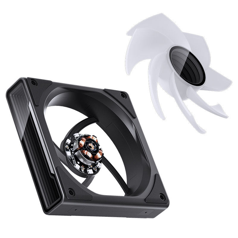 Jonsbo ZK-120BR ARGB Reverse Blade PWM vifte RGB-lysshow