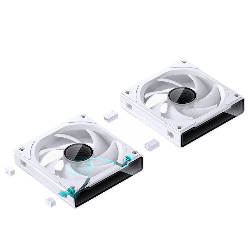 Jonsbo ZK-120W vifte 3-pakning 120 mm ARGB PWM hvit - Jonsbo