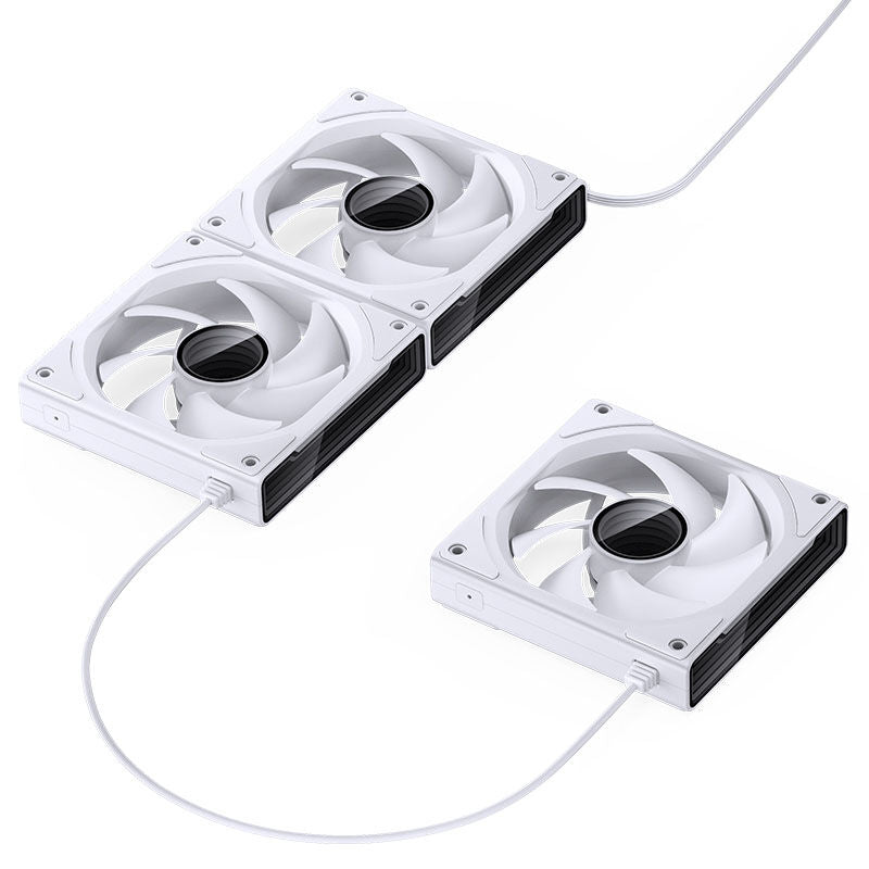 Jonsbo ZK-120W vifte 3-pakning 120 mm ARGB PWM hvit - Jonsbo