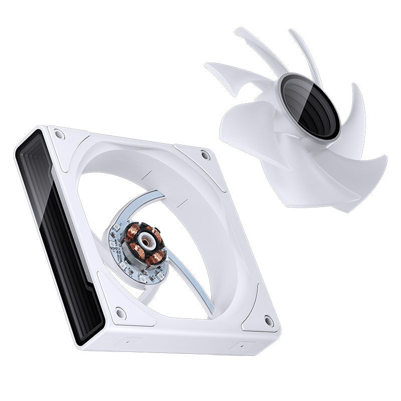 Jonsbo ZK-120W vifte 3-pakning 120 mm ARGB PWM hvit - Jonsbo