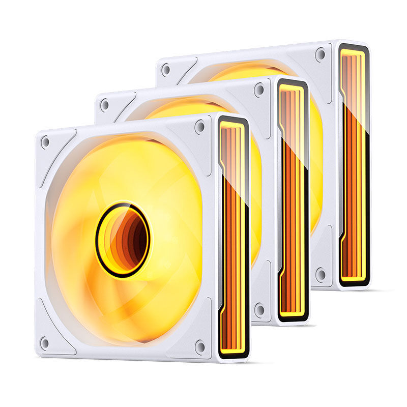 Jonsbo ZK-120W vifte 3-pakning 120 mm ARGB PWM hvit - Jonsbo