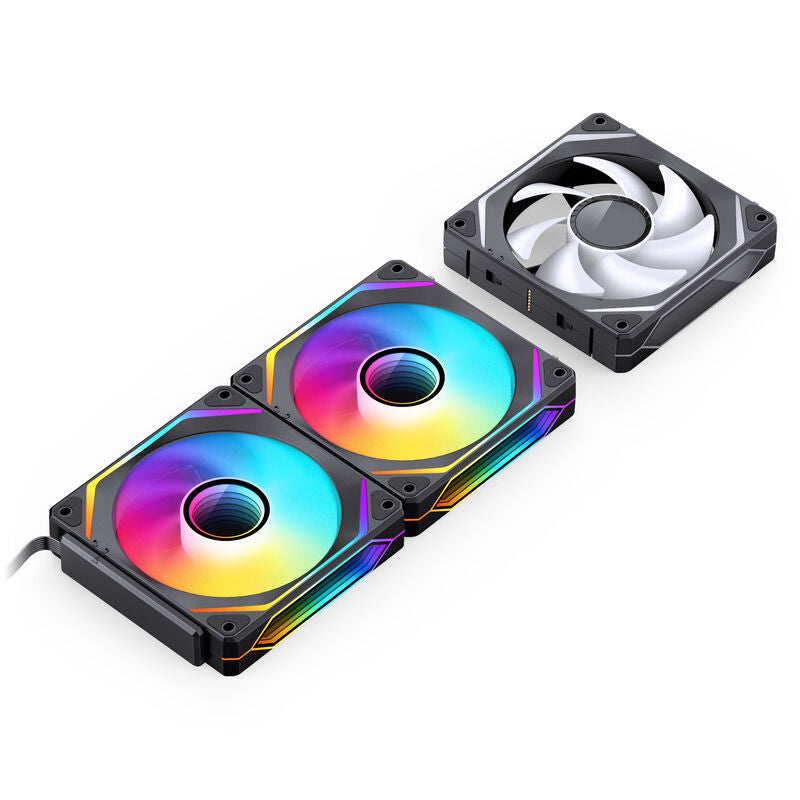 Jonsbo ZL-120B PWM ARGB vifte 120 mm svart i pakning