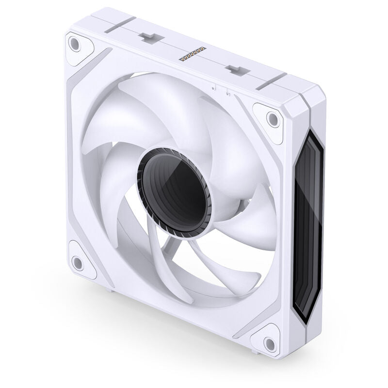 Montert Jonsbo ZL-120W PWM ARGB vifte 3-pack 120 mm hvit i PC-kabinett