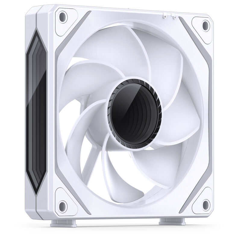 Detalj av Jonsbo ZL-120WR Reverse Blade PWM ARGB vifte 3-pack 120 mm hvit