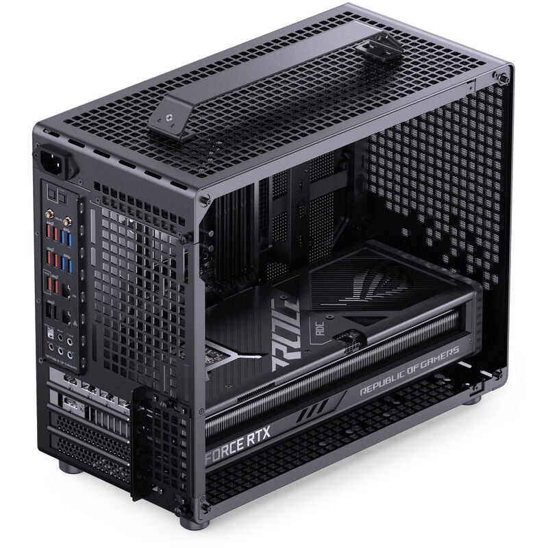 Detaljbilde av mesh-panel på Jonsplus Z20 Mesh kabinett