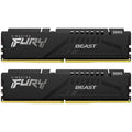 Kingston Fury Beast DDR5-6000 CL36 EXPO XMP RAM 64 GB svart forfra