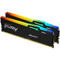Kingston Fury Beast RGB EX DDR5-5600 CL36 RAM 32 GB EXPO svart forfra