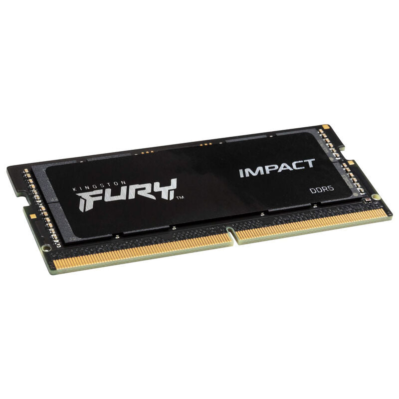Kingston Fury Impact DDR5-4800 SO-DIMM RAM 16 GB CL38 svart forfra