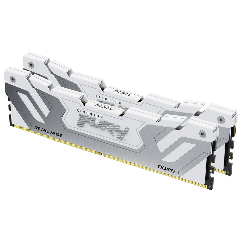 Kingston Fury Renegade DDR5-8400 CL40 CUDIMM RAM 48 GB hvit forfra
