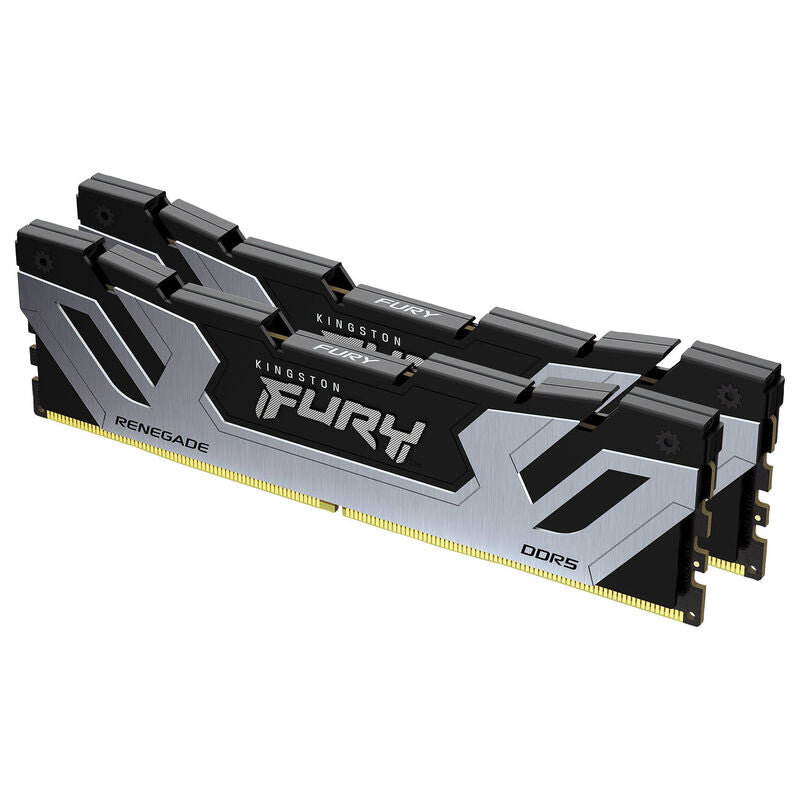 Kingston Fury Renegade DDR5-8400 CL40 CUDIMM RAM 48 GB sølv forfra