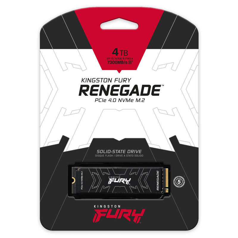 Kingston Fury Renegade NVMe SSD PCIe 4.0 M.2 2280 4 TB nærbilde