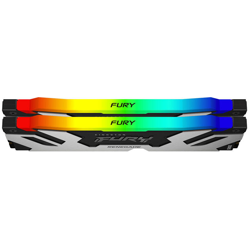 Kingston Fury Renegade RGB DDR5-7200 CL38 XMP 3.0 RAM 32 GB nærbilde RGB-belysning