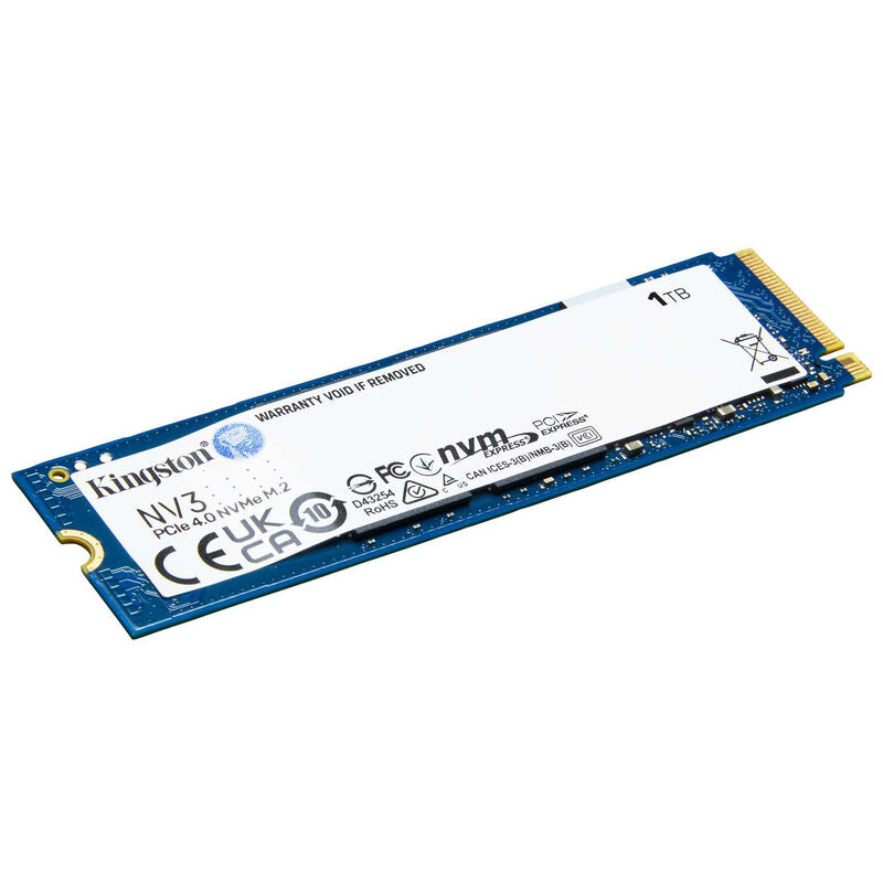 Kingston NV3 NVMe SSD 1 TB PCIe 4.0 M.2 2280 forfra