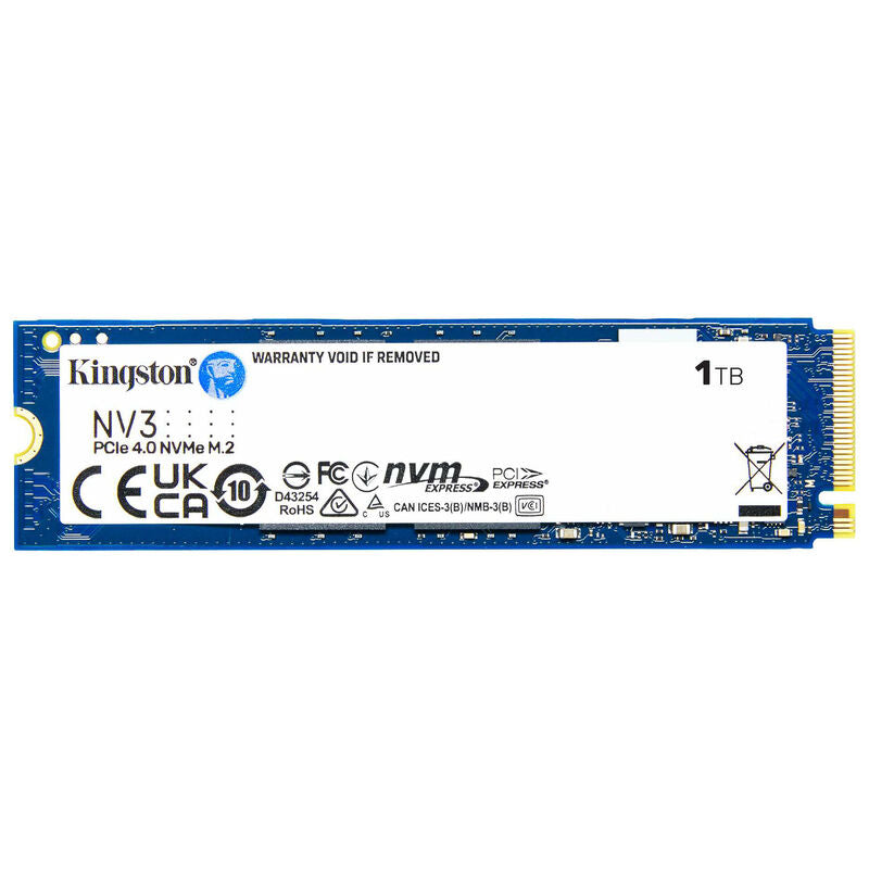 Kingston NV3 NVMe SSD 1 TB PCIe 4.0 M.2 2280 bakside