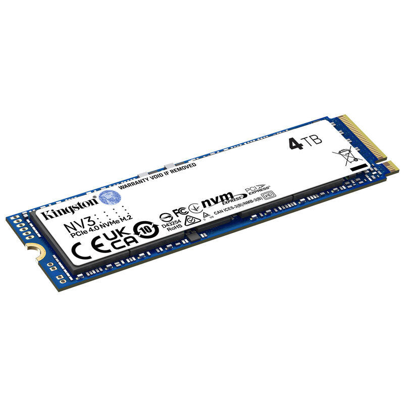 Kingston NV3 NVMe SSD 4 TB PCIe 4.0 M.2 2280 forfra