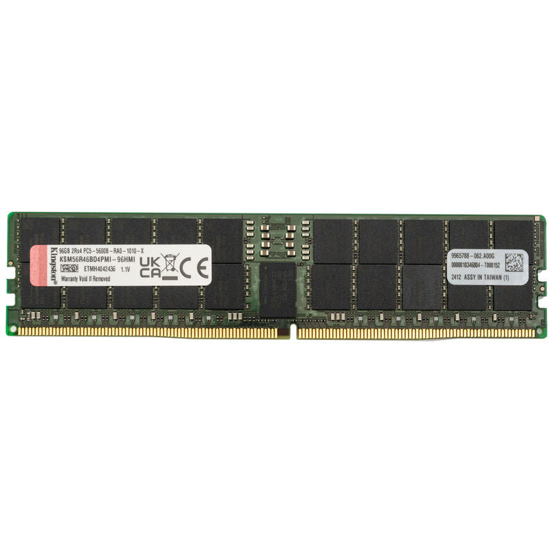 Kingston Server Premier DDR5-5600 CL46 RDIMM ECC RAM 96 GB bakside