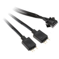 Kolink 4-pin vifte til 3-pin 5V ARGB kabeladapter forfra