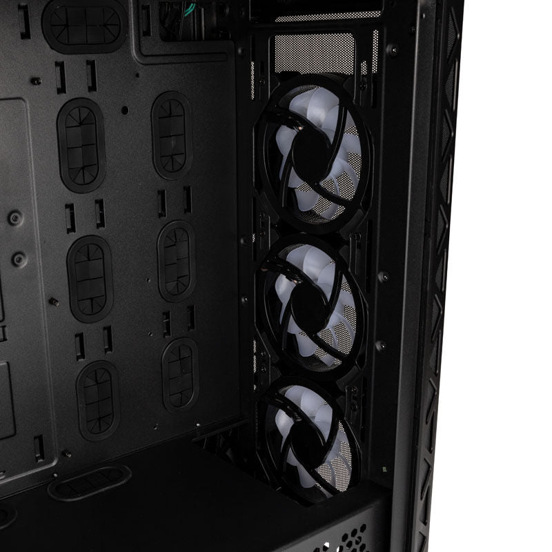 Innvendig layout i Kolink Citadel Mesh ATX ARGB kabinett midtårn