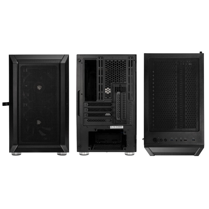 Kolink Citadel Mesh Micro-ATX kabinett herdet glass svart montert med vifter
