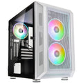 Kolink Citadel Mesh RGB kabinett Micro-ATX hvit forfra