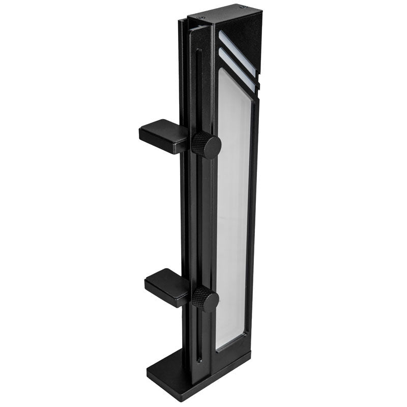 Detalj av justerbar høyde på Kolink Core Pro GPU-støtte aluminium ARGB speileffekt svart