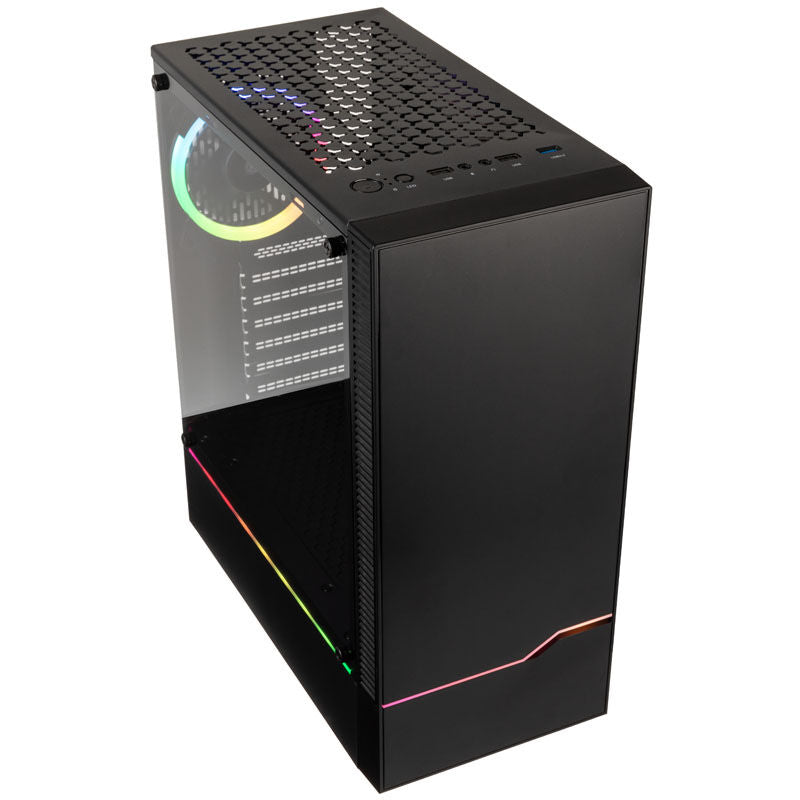 Kolink Inspire K9 ARGB kabinett med temperert glass sidepanel