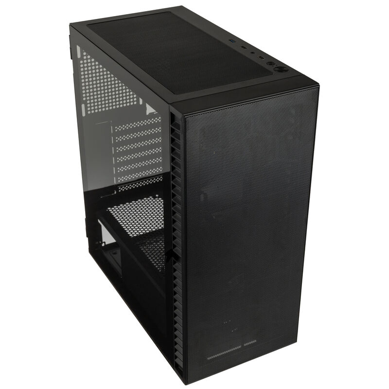 Kolink Observatory HF Mesh Core kabinett svart bakside med ventilasjon