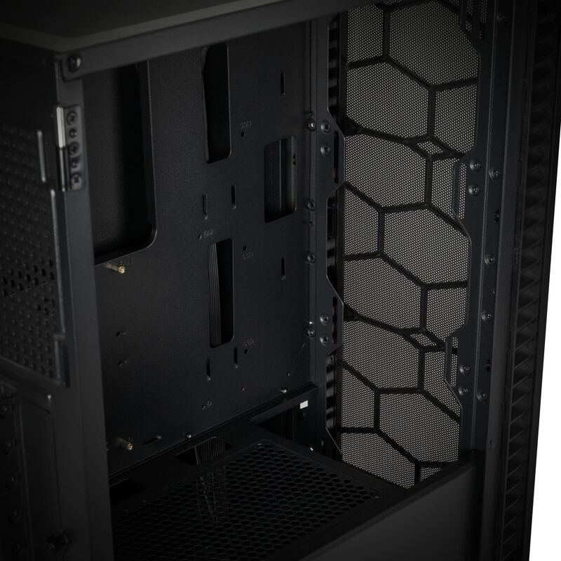 Kolink Observatory HF Mesh Core kabinett med luftfilter synlig