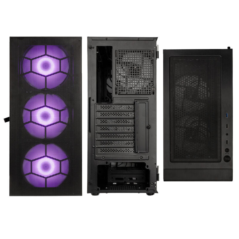 Kolink Observatory HF Plus Mesh ARGB kabinett med sidepanel i glass
