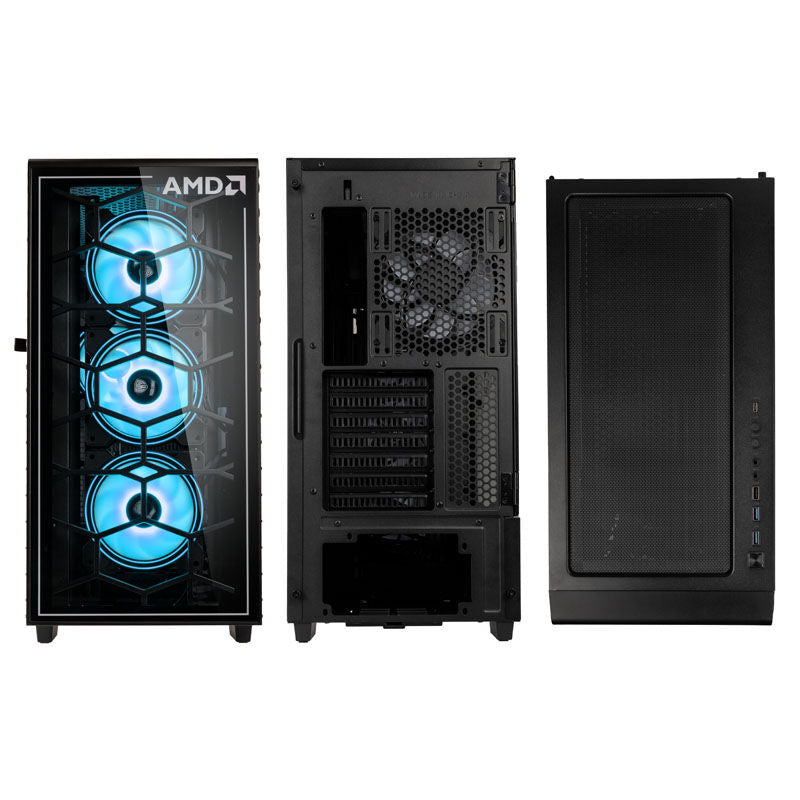 Kolink Observatory Y AMD SE ARGB kabinett midtårn svart montert i PC