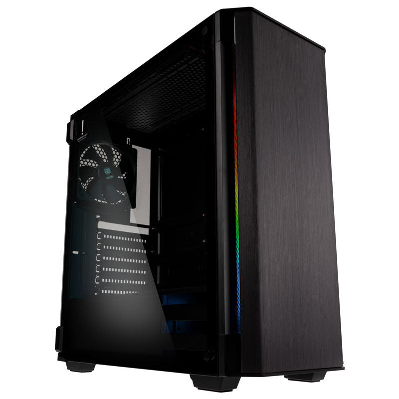 Kolink Refine RGB kabinett midtårn herdet glass svart forfra