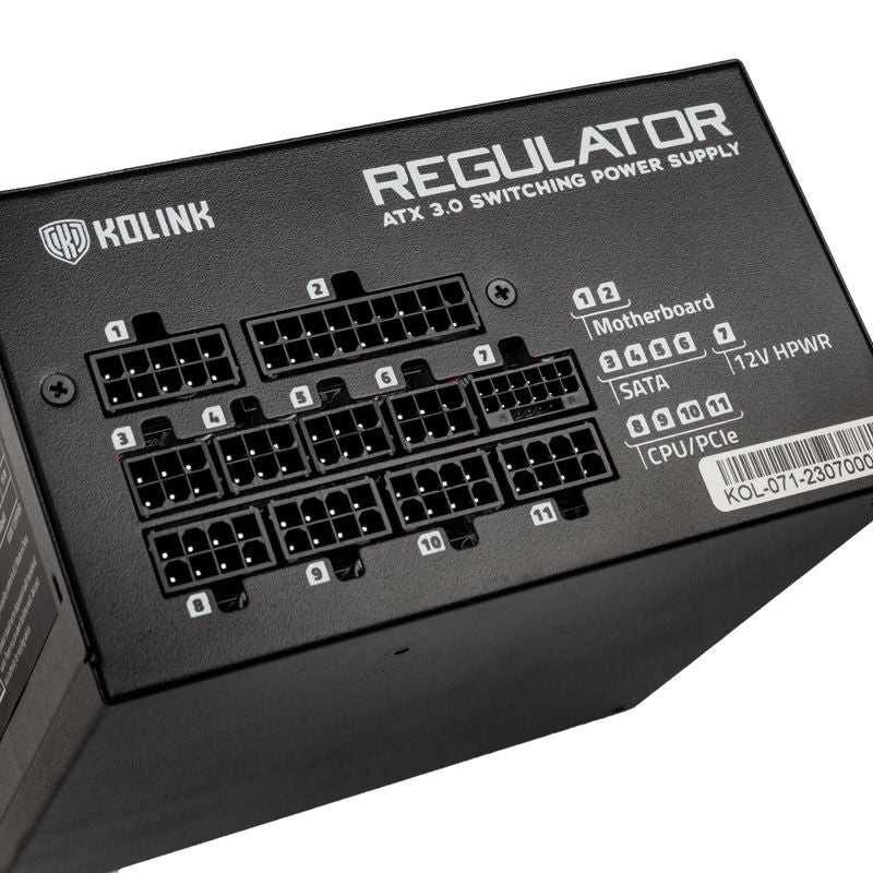 Kolink Regulator strømforsyning 750 W ATX 3.0 80 PLUS Gold vifte