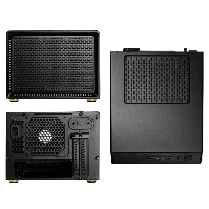 Kolink Satellite Mini-ITX kubekabinett Micro-ATX svart bakside