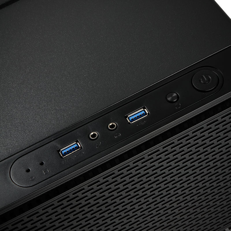 Sidepanel med vindu på Kolink Satellite Mini-ITX kubekabinett Micro-ATX svart