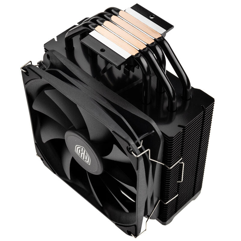 Nærbilde av Kolink Umbra EX180 Black Edition CPU-kjøler vifte