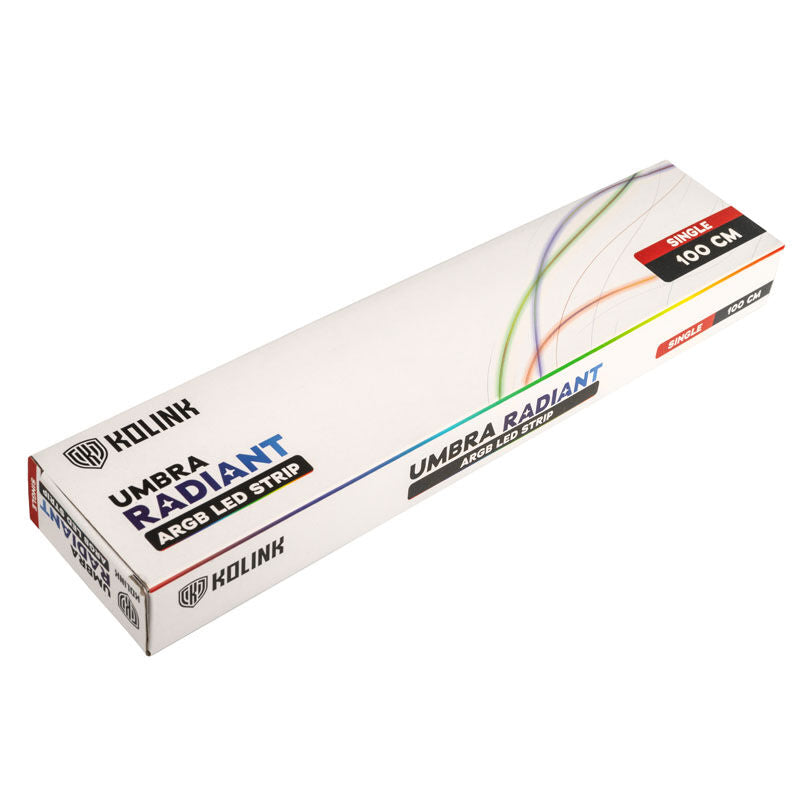Kolink Umbra Radiant ARGB LED-strip med medfølgende holdere