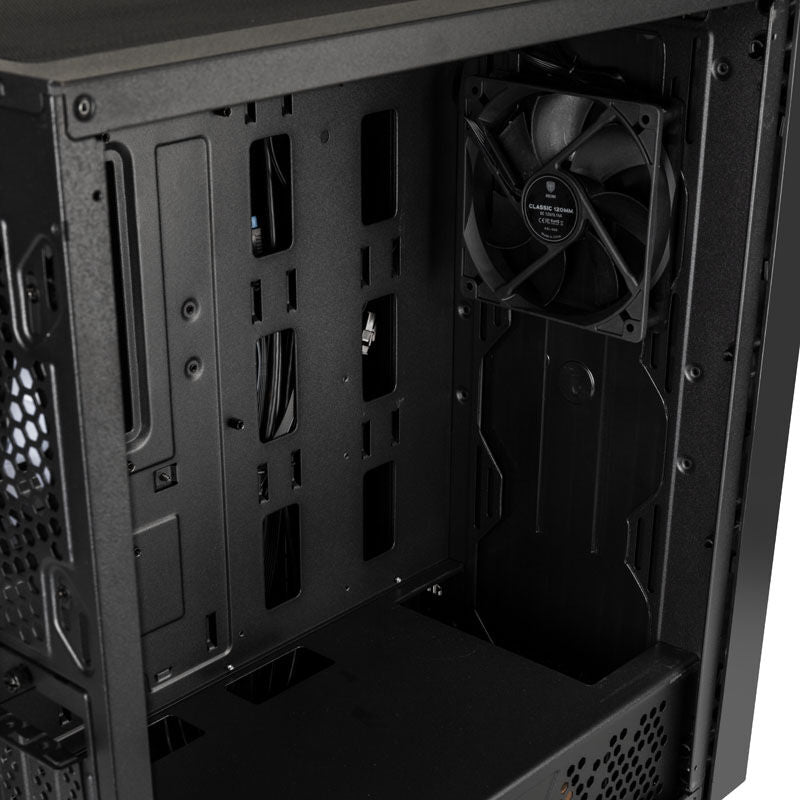Kolink Unity Adapt ARGB kabinett midtårn E-ATX svart frontpanel mesh og vifter