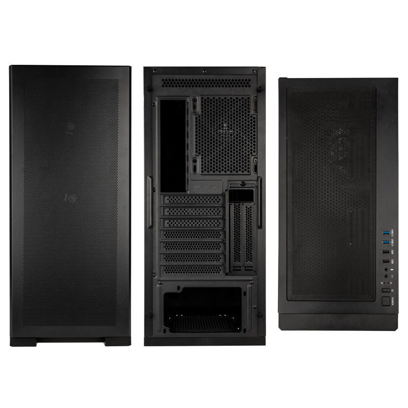 Kolink Unity Meshbay Performance kabinett montert med hardware