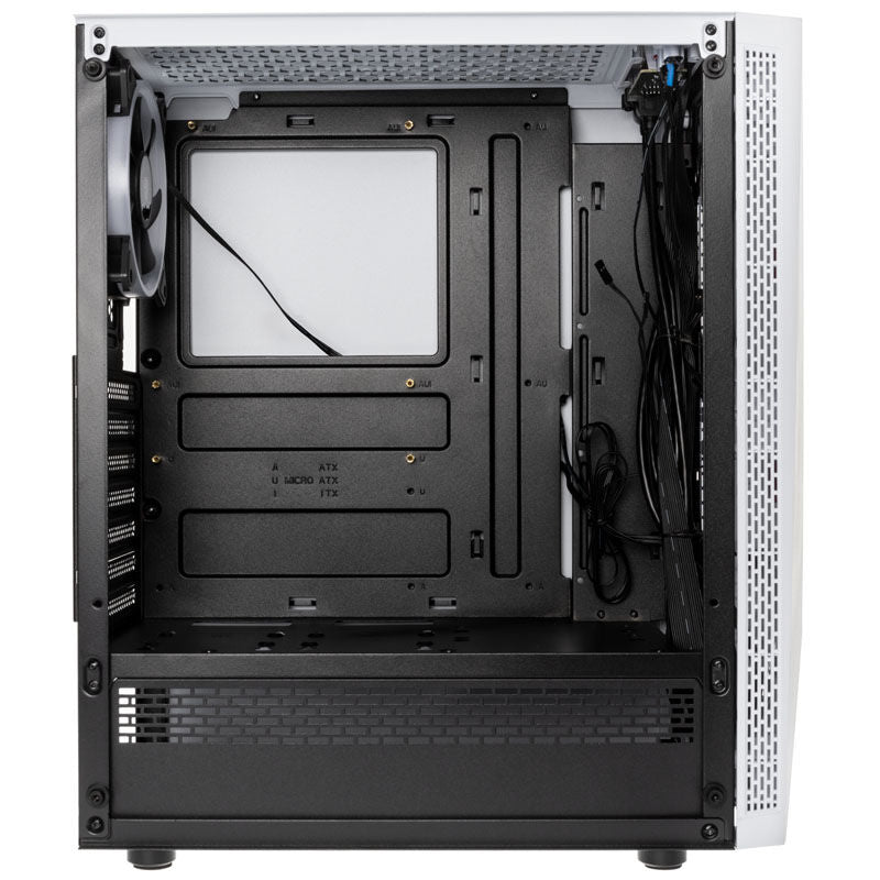 Kolink VOID RGB kabinett midtårn ATX herdet glass hvit sidepanel i glass