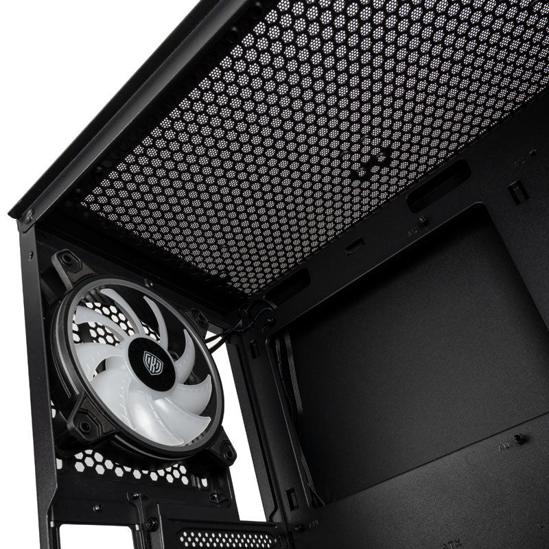 Kolink Void X ARGB kabinett midtårn E-ATX herdet glass svart I/O-panel