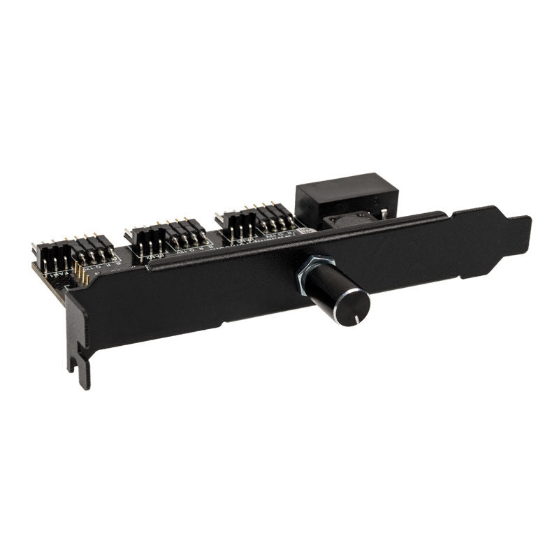 Lamptron CFM36 vifte- og RGB-kontroller PCI-slot svart forside