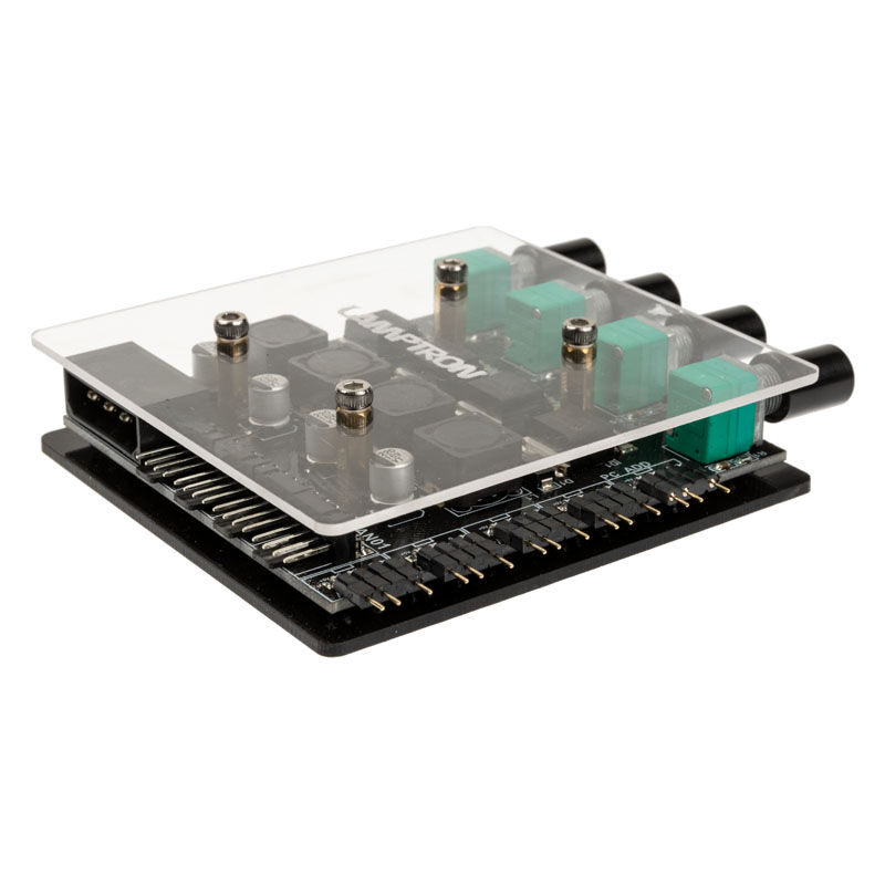 Lamptron CP436 ARGB viftekontroller 4-kanals bakside