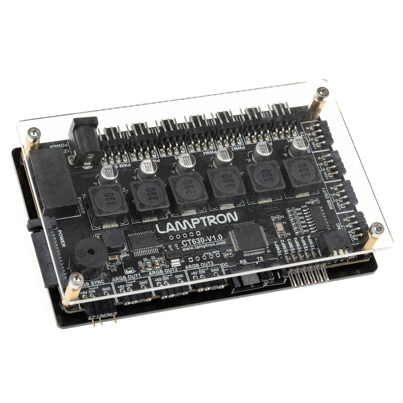 Lamptron CT630 Auto-Controller PWM ARGB svart forfra