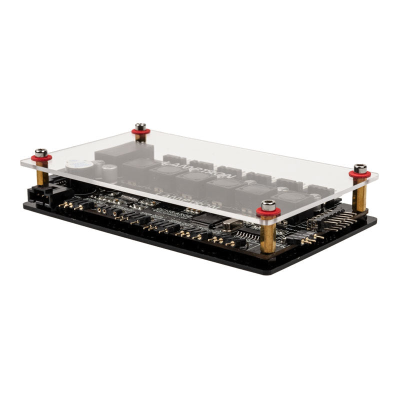 Lamptron CU135 viftekontroller RGB med display ARGB svart detalj av LC-display