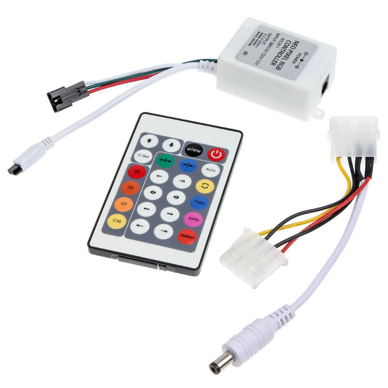 Lamptron FlexLight Multi Programmable RGB LED-strip 1 m nærbilde av LED