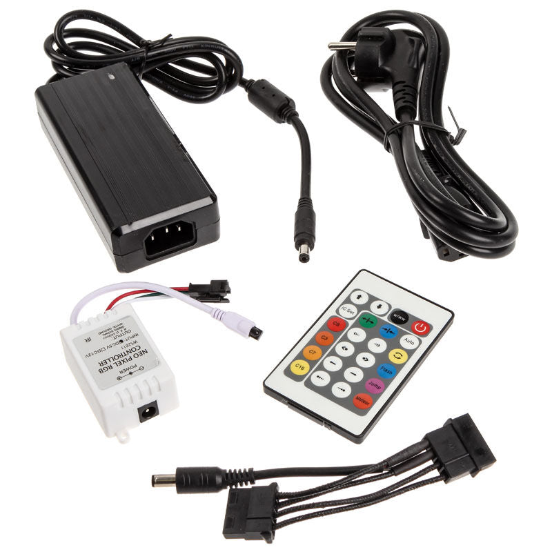 Nærbilde av RGB LED på Lamptron FlexLight Multi Programmable RGB LED-strip 8,5 m